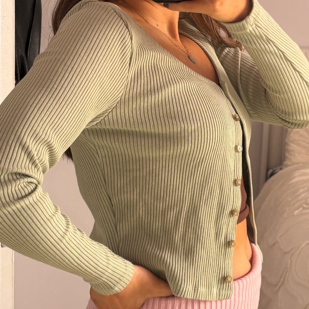 Levi’s Sage Green Cardigan. Brand New